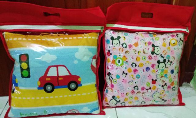 Balmut Mini / Bantal Selimut - Tsum Tsum Pink - Halus Adem
