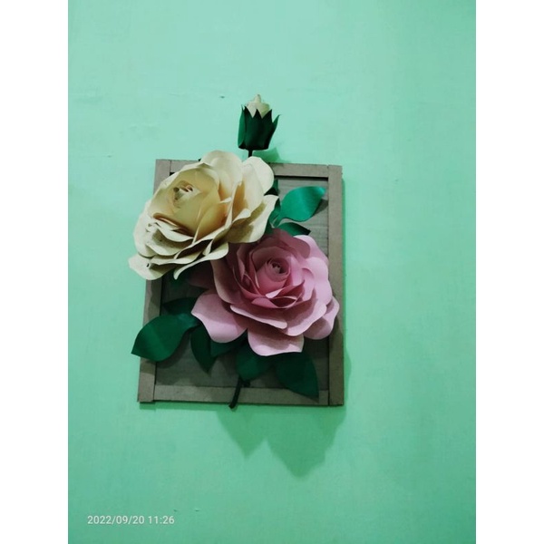 Jual Paper Flower frame /Hiasan Dinding Bingkai Paper Flower | Shopee ...