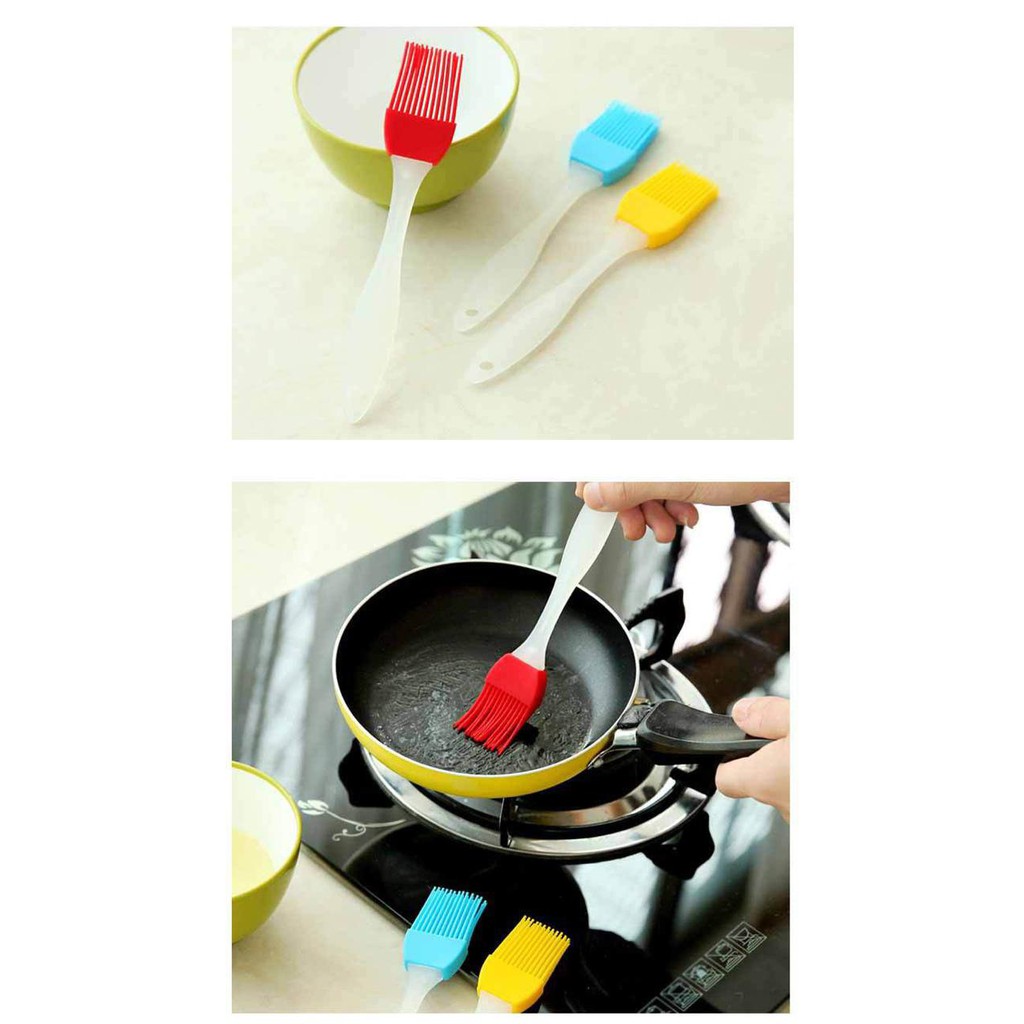 ☛TK☚ R054 Kuas BBQ Masak Brush Oles Makanan Dapur Alat Kue Roti Silikon Silicone Murah Mentega Keju