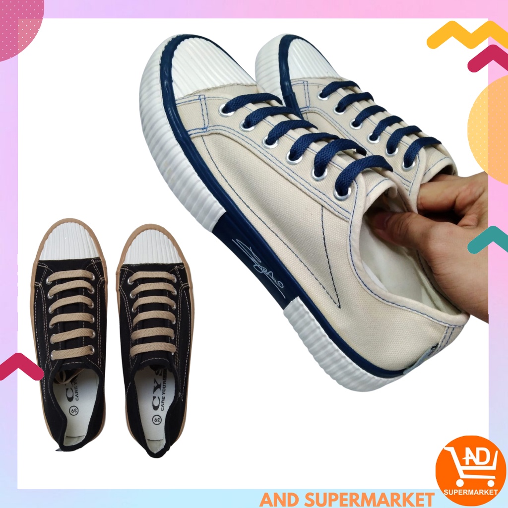 AND / sepatu sepatu wanita import fashion terlaris sepatu canvas wanita import / Sepatu Sneakers Tali Wanita Import Korea - Sepatu Import Sneakers Wanita / Sepatu Sneakers canvas Tali wanita Helio Korean Style Import New Outxide / SPT-09