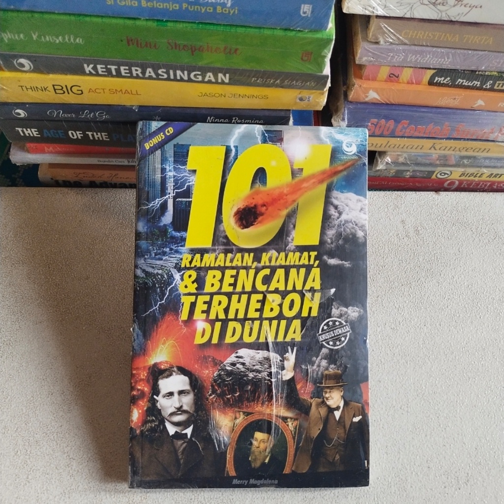 Buku Ori 101 Ramalan Kiamat & BENCANA TERHEBOH di DUNIA Plus CD - Merry Magdalena
