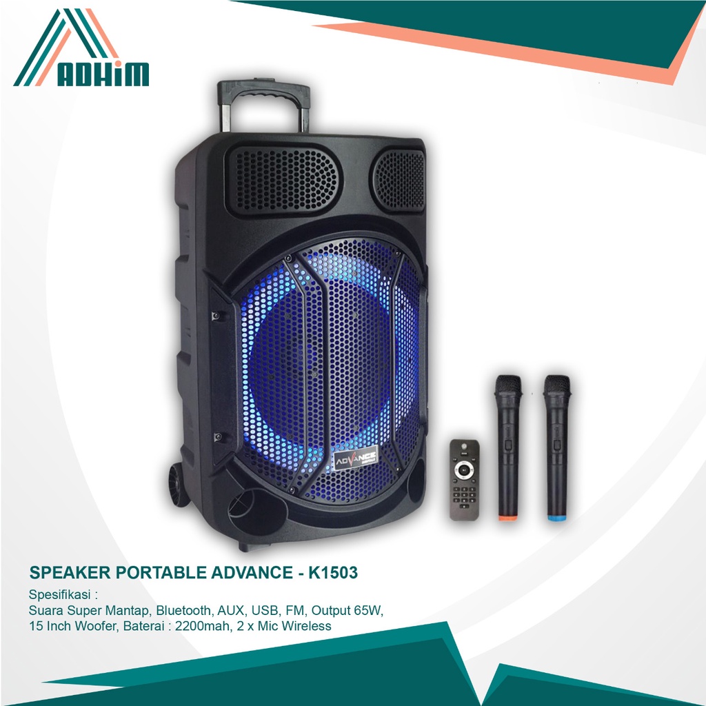 Advance K1503 Speaker Meeting Bluetooth Salon Aktif 15"