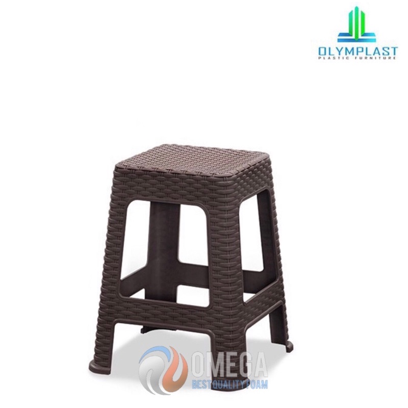 kursi baso olymplast rattan square tool Kursi rattan