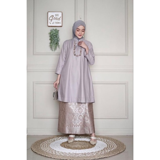 Tunik batu penyet toyobo fodu original by kamari long tunic cewek ukuran m l xl mewah pesta cantik