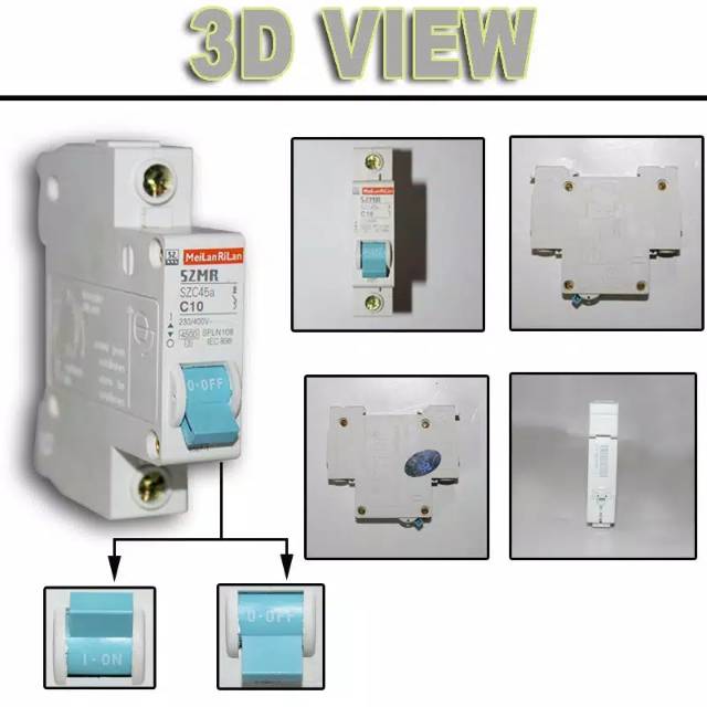 mcb 1 phase 2A 4A 6A 10A