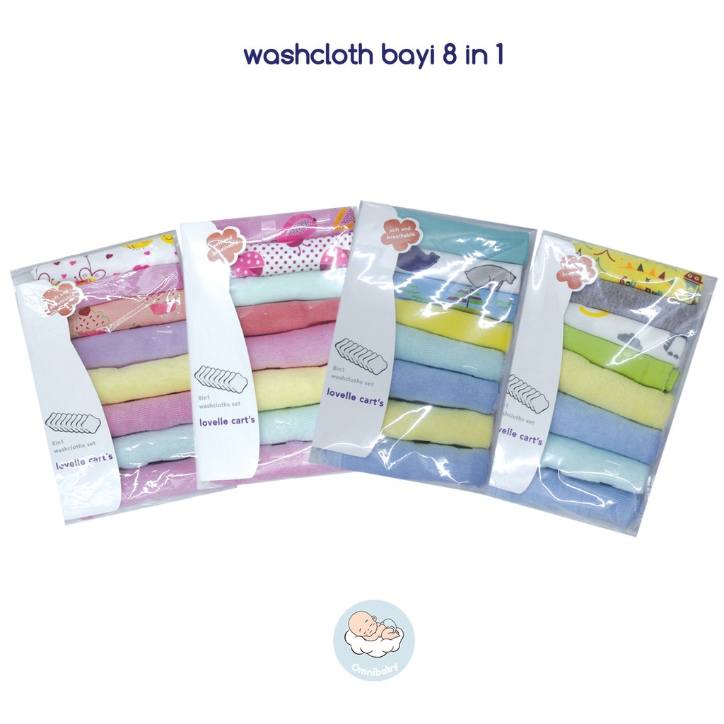 Washcloth bayi 8 in 1 (SNI)