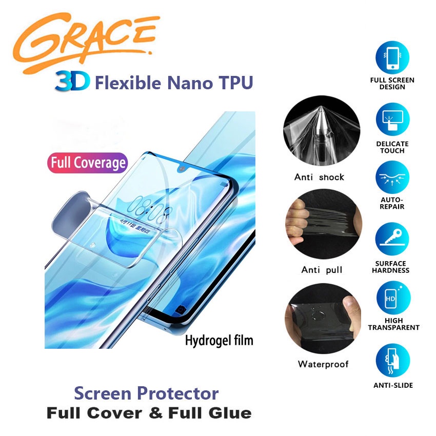 Grace Hydrogel for Sharp Aquos Zero 2 2020 - SH-Z20 - 6.4 inch - 3D Full Screen Protector