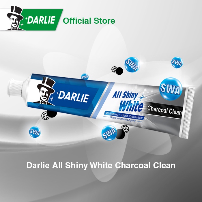 DARLIE Pasta Gigi All Shiny White Charcoal Clean 140g - 1 Pcs