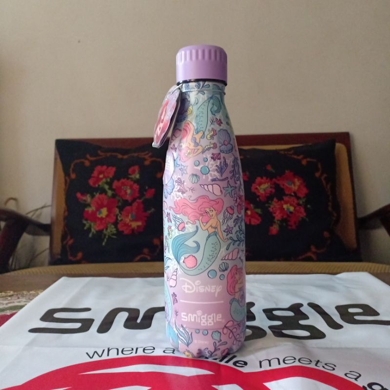 Smiggle bottle stainles steel Disney Princess Ariel original