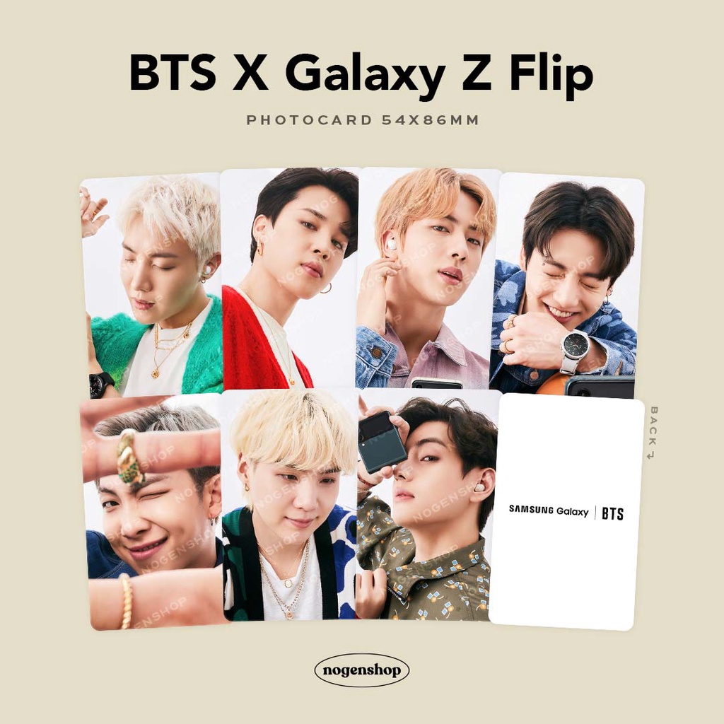PHOTOCARD PC BTS X SAMSUNG GALAXY Z FLIP