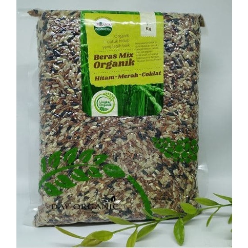 

gr20111r Beras Mix (Hitam, Merah, Coklat) Organik 1Kg Sv012Ss