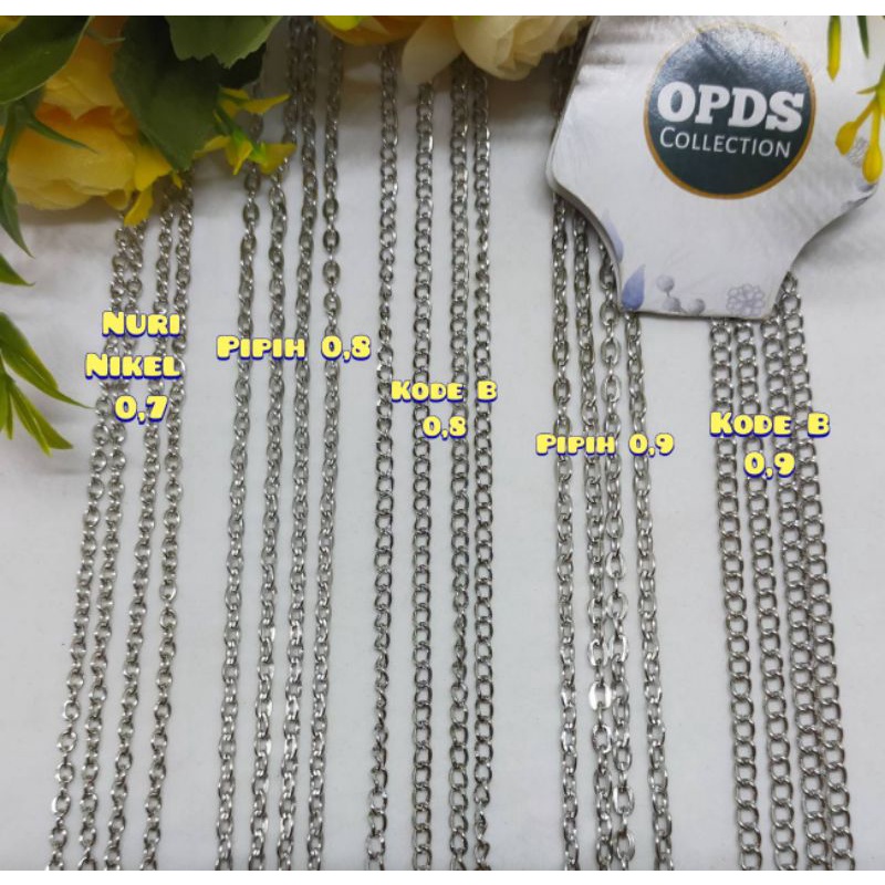 Rantai silver (1 meter)