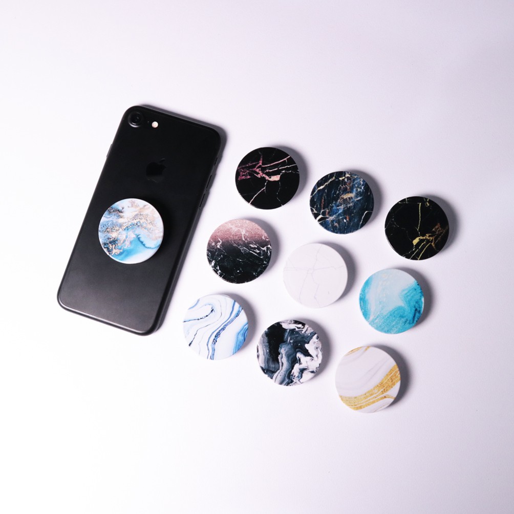 OTELLO - Phonegrip Marble Popstand Marble Griptok Marmer | Phone Holder BTS Pop Stand HP Popstand