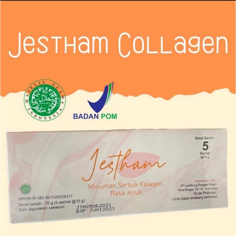 Collagen Jestham (VitC + Infus Whitening Vit C) Memutihkan Dosis Tinggi