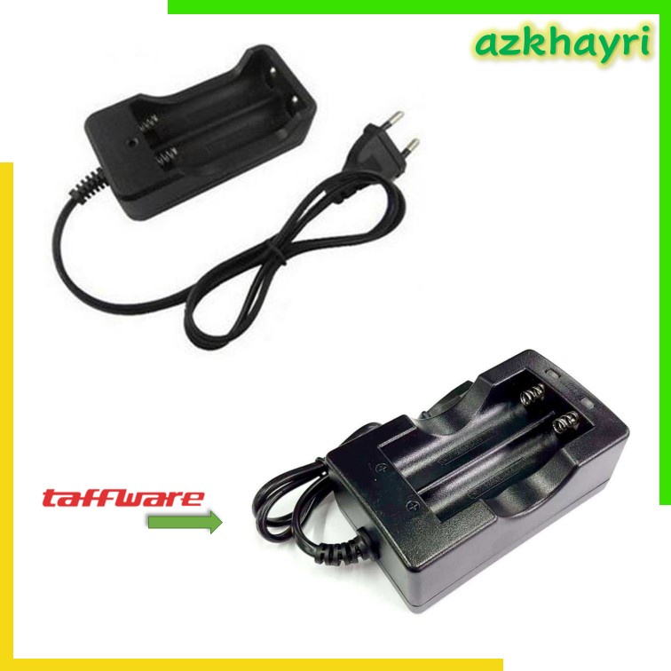 Charger Baterai 2 x 18650 2 slot taffware