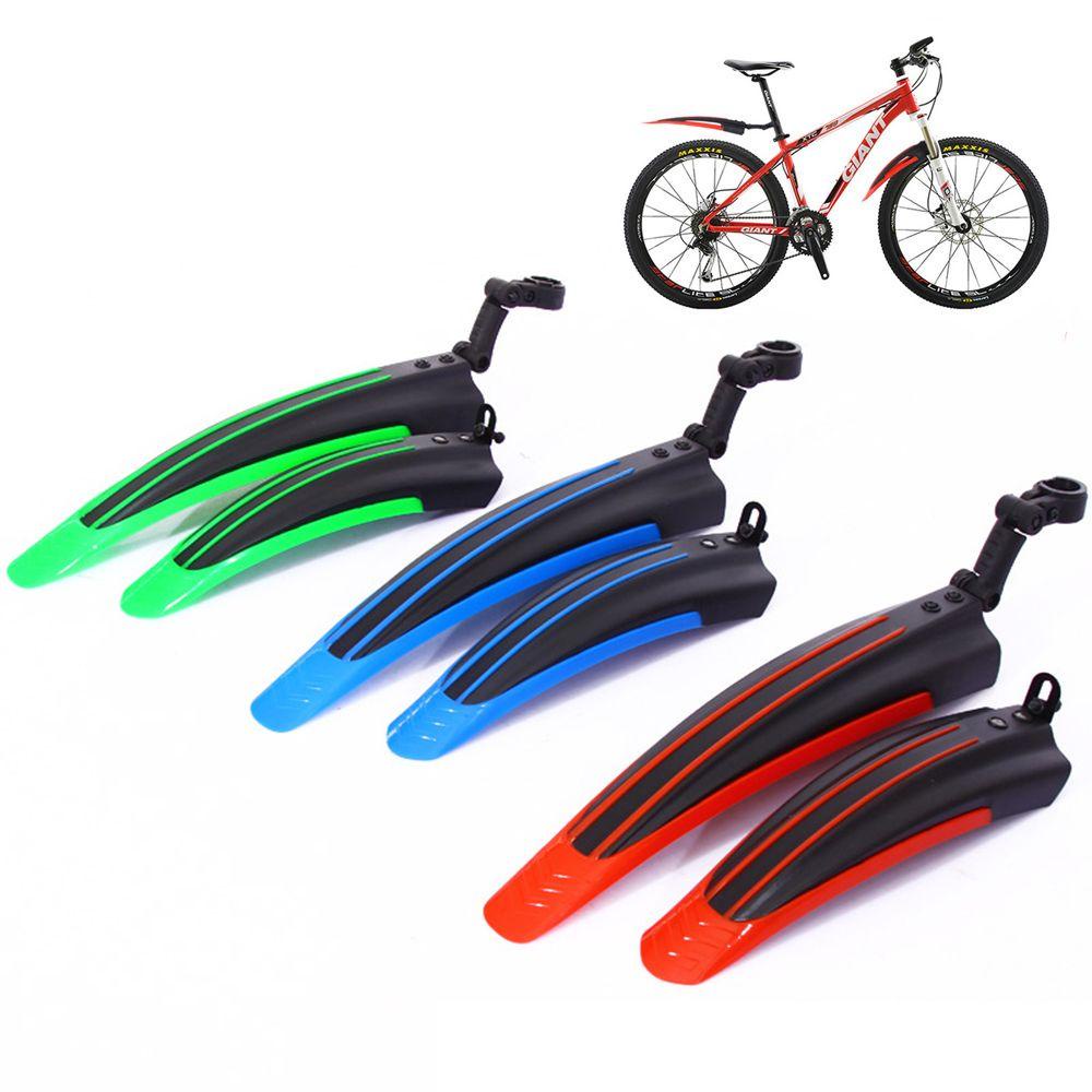 R-FLOWER 2pcs Mudguard Sepeda Hot Bagian Ganda Warna Depan/ Belakang