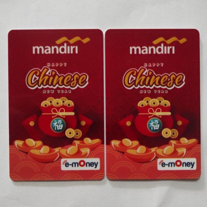 eMoney Mandiri Imlek/ Happy Chinese New Year Edition Year 2022 ORI /Like eTOLL eMONEY Tapcash or Brizzi