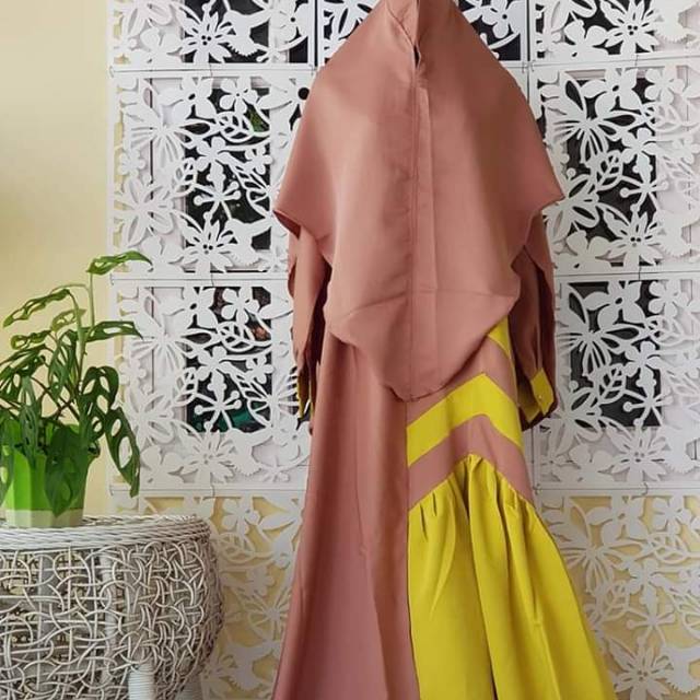 Gamis kenzo set hijab