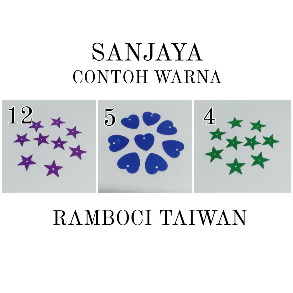 PAYET RAMBOCI / RAMBOCI BINTANG / PAYET MANIK BINTANG / RAMBOCI BINTANG TAIWAN (FLK86) 7MM