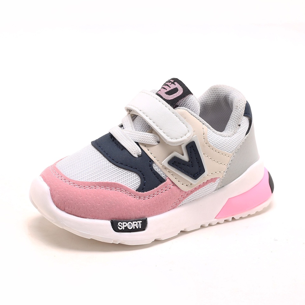 Sepatu Anak Laki Laki - Sepatu Anak Perempuan Shoes V SPORT MOTIF 038 Sepatu Sport Anak Casual Import