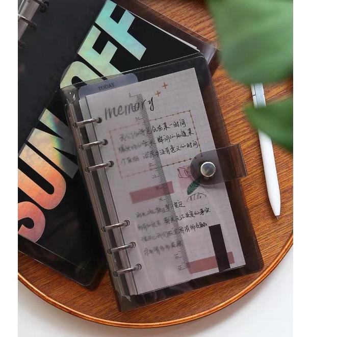 

[KWTAQ6787] [THE UNIVERSE] Buku Binder A6 6 Ring Transparan Binder Cover Notebook Binder Hologram - ST005