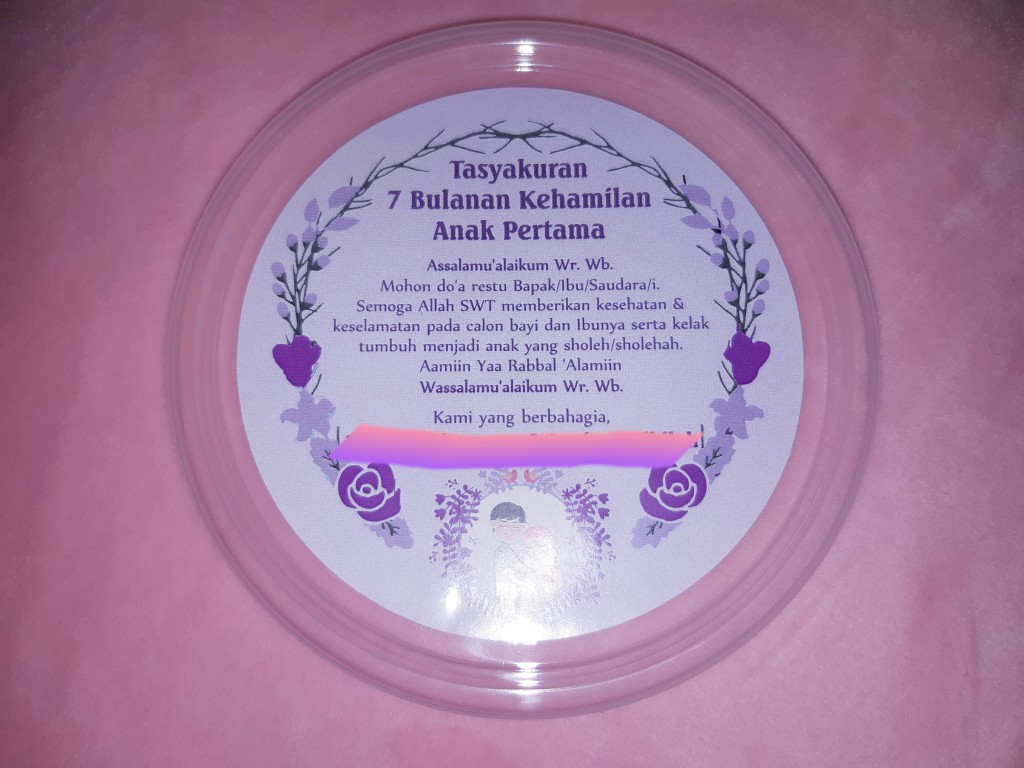 Stiker Lingkaran Syukuran 4 Bulanan