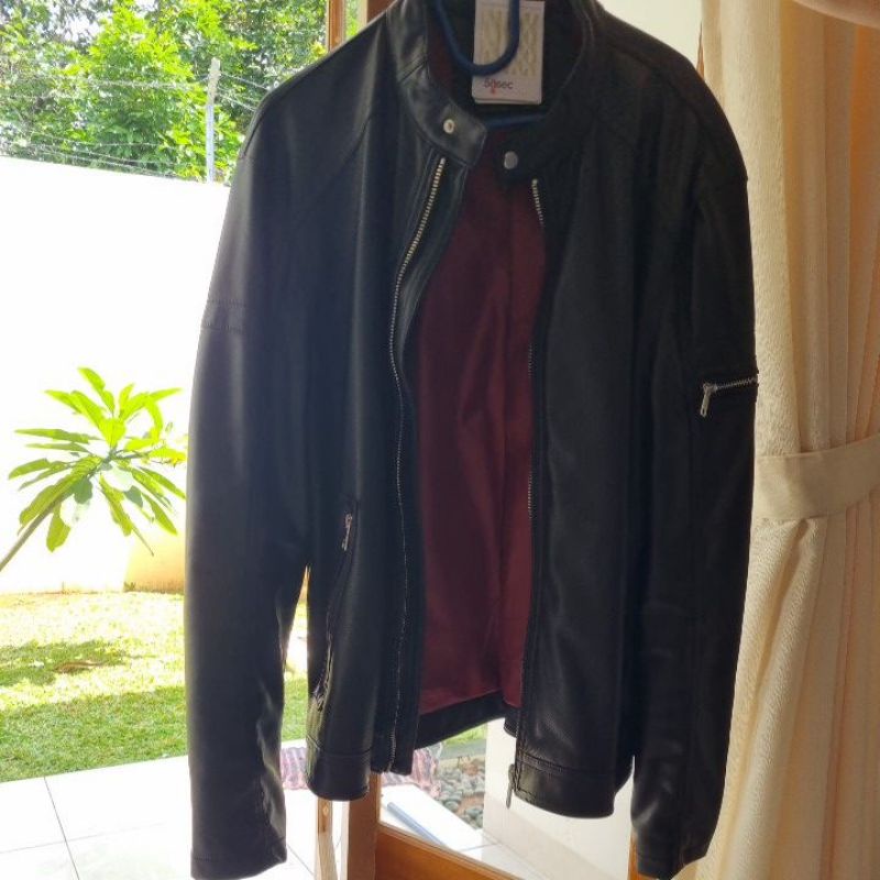 PRELOVED JAKET KULIT ZARA ORIGINAL