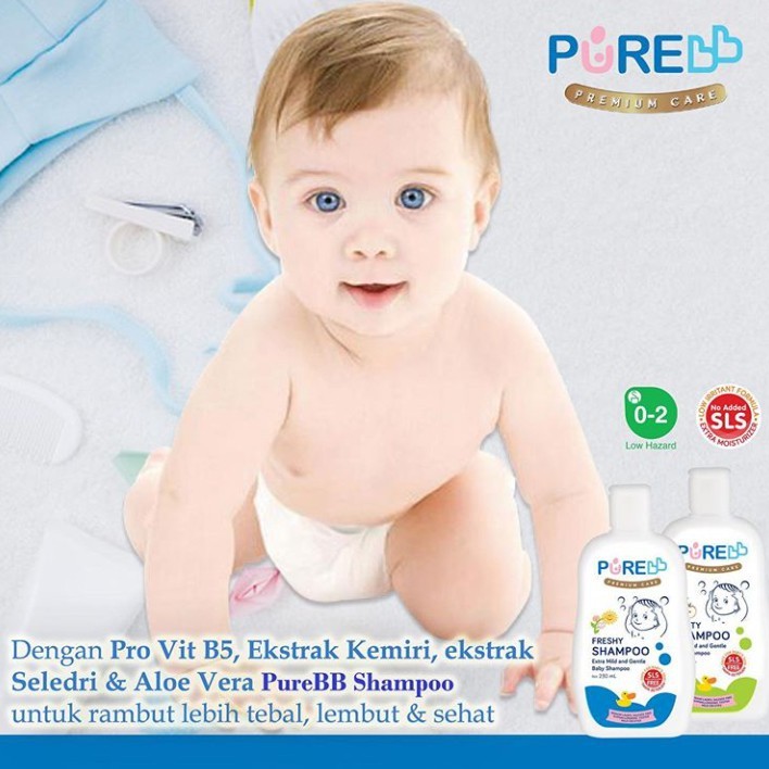 Pure Baby Shampoo Aman Untuk Anak Original Pure Baby