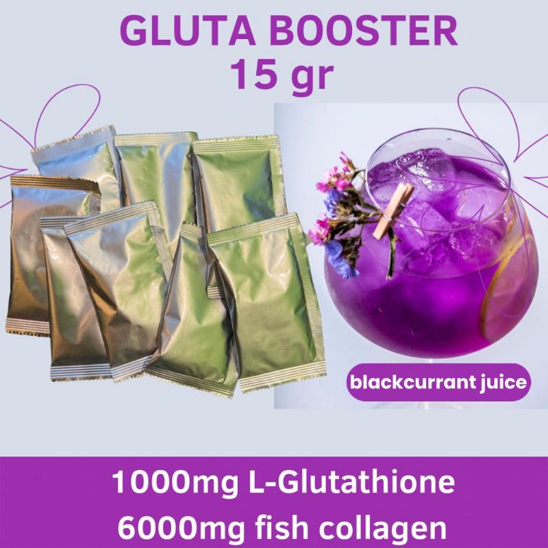 GLUTA DRINK COLLAGEN+FIBER BOOSTER WHITENING 15GR