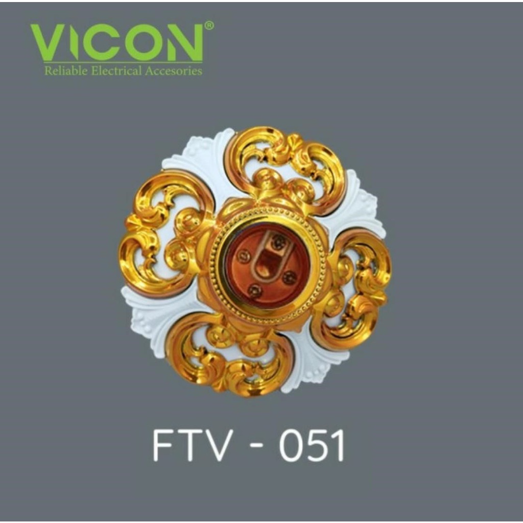 Fitting lampu Plafon / fitting Hias / Fitting lampu Modern / vicon / fitting vicon / lampu vicon