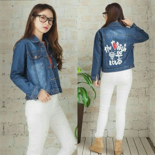 660+ Jaket Jeans Wanita Model Sekarang Terbaru