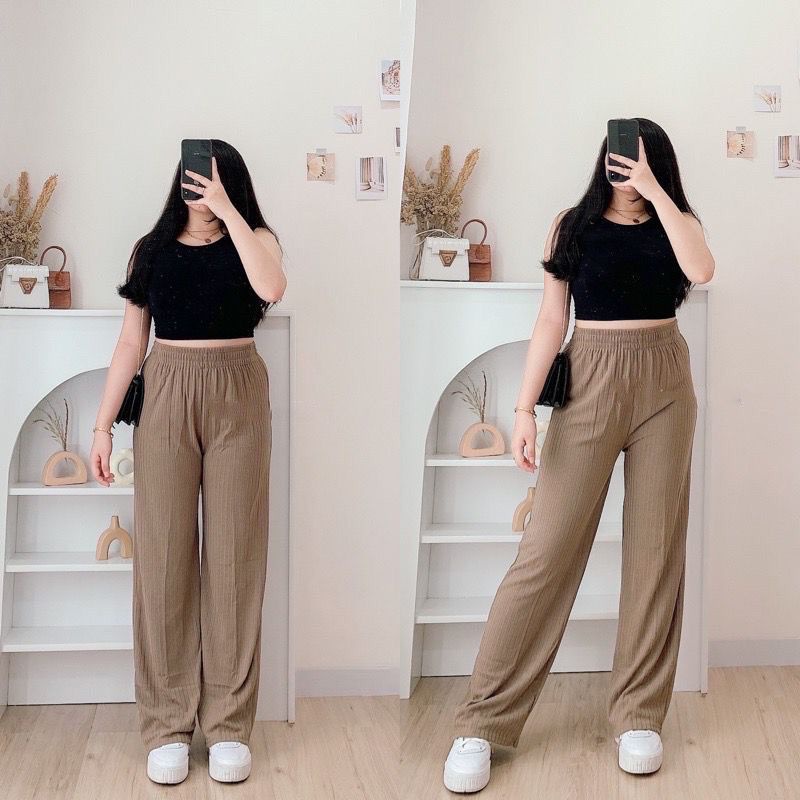 1KG MUAT 4PCS | APRIL KULOT KNIT KOREAN STYLE HITS OOTD SELEBGRAM FASHION GROSIR WANITA TERMURAH