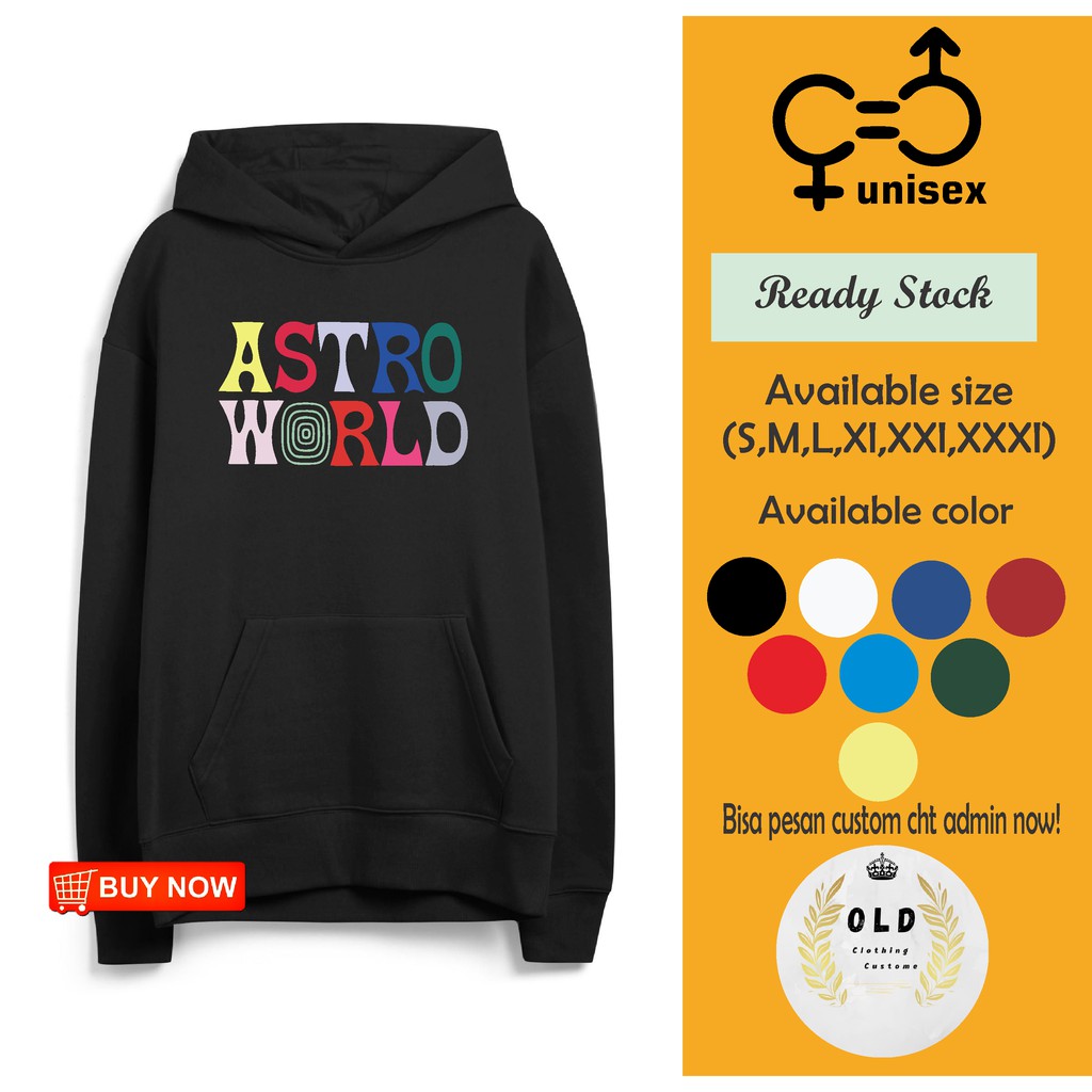 Astroworld Astro Hoodie Astroworld Keren Hoodie Jumper Pria Astro Kekinian Kaos Hoodie Pria