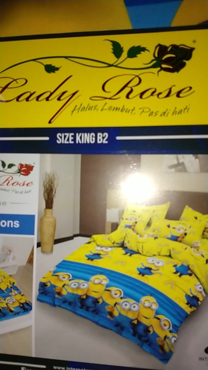 Rc Sprei Lady Rose Ukuran 180x200 Emboss