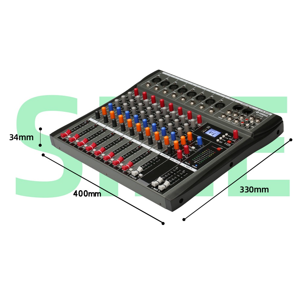 CT80S Pengaduk Audio Profesional 8 saluran mixer Efek gema bawaan Mendukung pemutaran Bluetooth/UBB/PC/MP3 Dukungan untuk penggunaan di dalam kendaraan Peralatan bernyanyi KTV pertunjukan luar ruangan