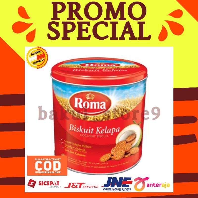 Biskuit Roma Kelapa Kaleng 450gr