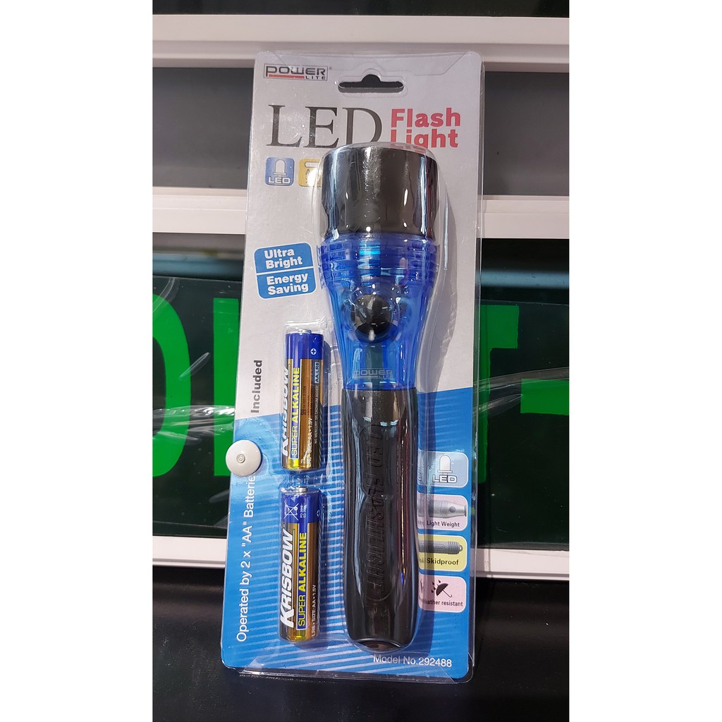 LAMPU SENTER LED  / LAMPU SOROT DENGAN BATRAI AA / KRISBOW FLASHLIGHT CREE LED