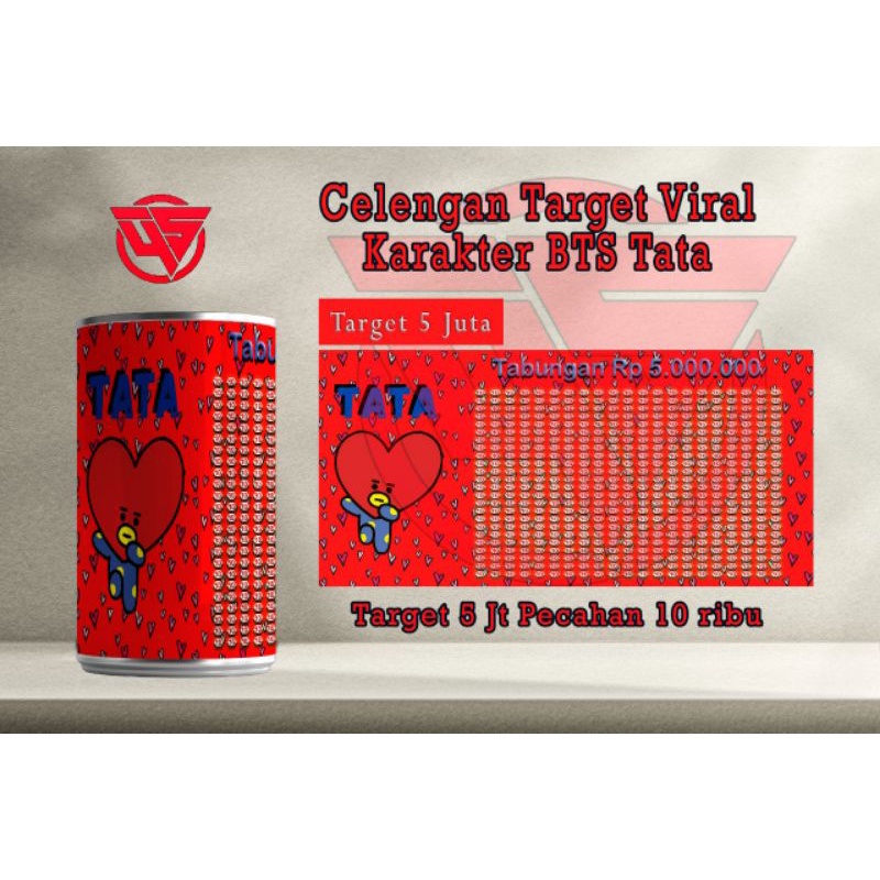 Celengan Target Viral BTS Tata || Target 5 juta 10K Permanen Small