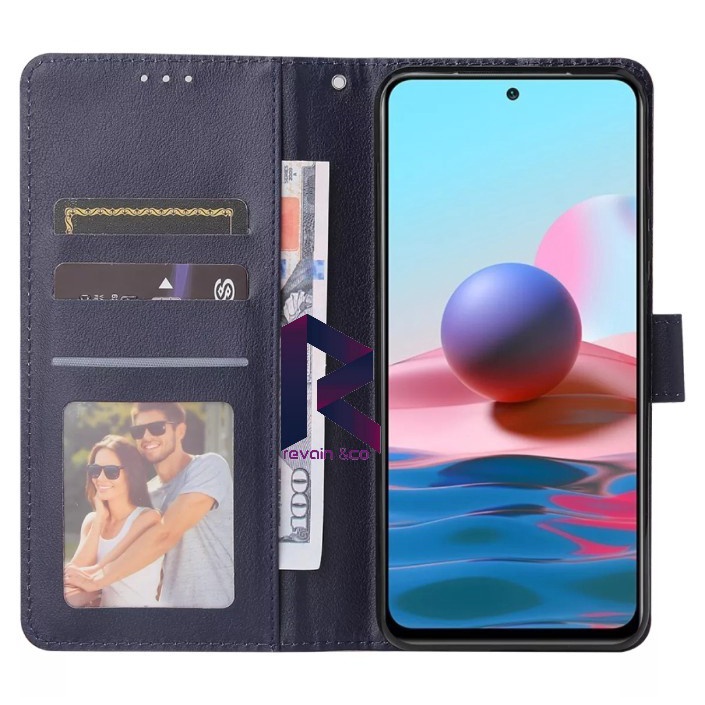 REDMI NOTE 10S CASE FLIP WALLET LEATHER KULIT PREMIUM SARUNG BUKA TUTUP FLIP CASE XIAOMI REDMI NOTE 10S