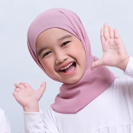 Pasmina Inner Anak Ceruty Babydoll/Pashmina Instan inner Anak/kerudung pastan Anak