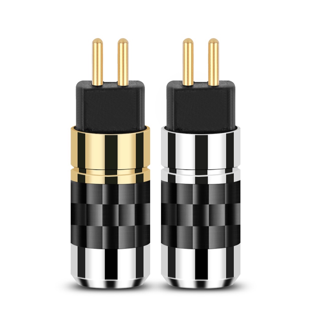 Adapter Konektor Kabel Audio Jack 0.78mm Bahan Aluminum Alloy Untuk Earphone / Headphone