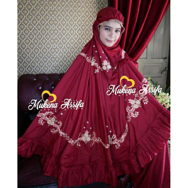 Mukena bordir Rempel Mukena Dewasa  Bordir Padang Pariaman