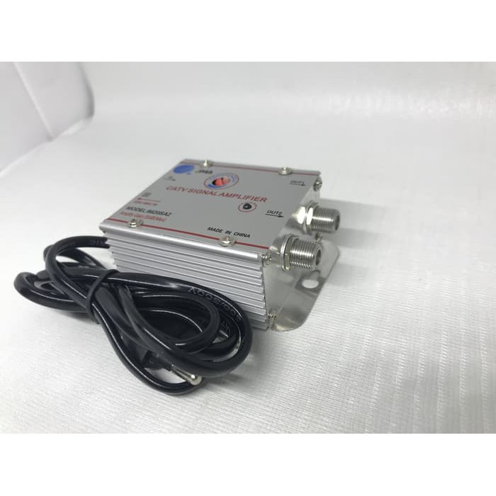 Booster Antena TV / CATV Signal Amplifier 2 Way