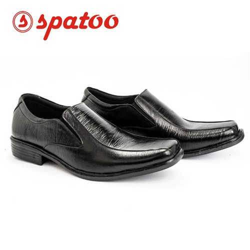 Sepatu PDH Pria Original SPATOO SP 03 Hitam Bahan 100% Kulit Sapi Asli Sepatu Formal Untuk Kerja