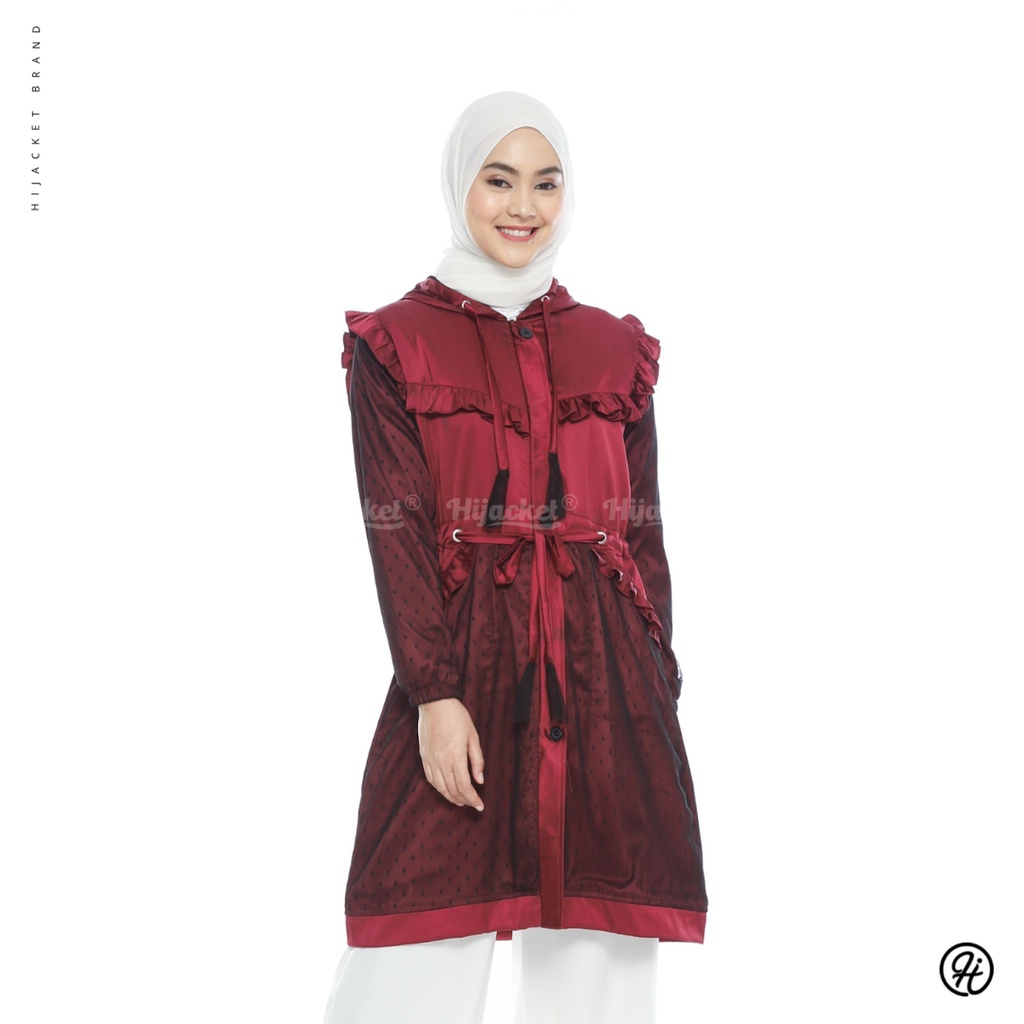 HIJACKET - Jaket Hijaber SCARLETT | Jaket Wanita Panjang | Outerwear For Hijaber