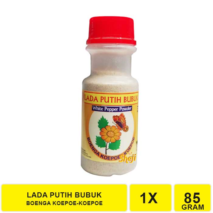 LADA PUTIH BUBUK BOENGA KOEPOE KOEPOE / BUNGA KUPU KUPU 85GRAM