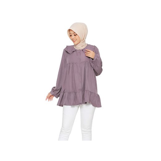 MIDI BLOUSE KOREA//ATASAN WANITA TOP SHAKILA IMPOR