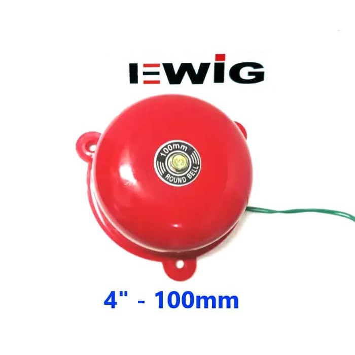 Round Alarm Baby Bell Kring 4&quot; (100mm) / Round Bell / Alarm Listrik / Alarm Bell 4inch