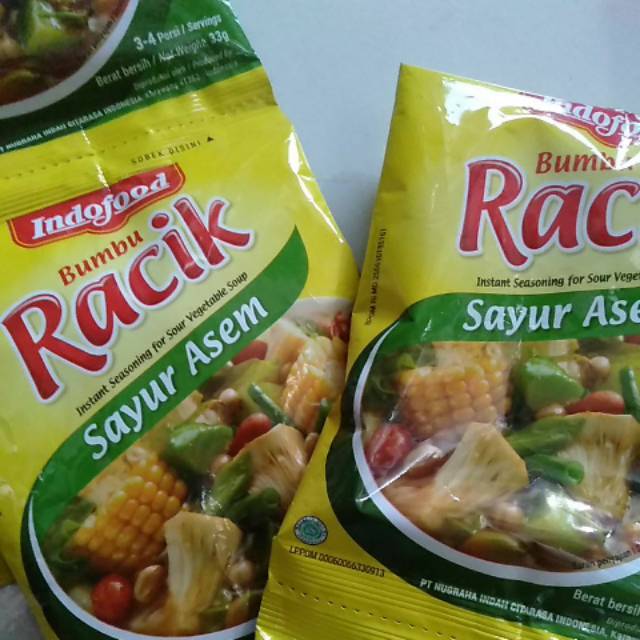 

Bumbu racik sayur asem Indofood ranteng isi 10bungkus