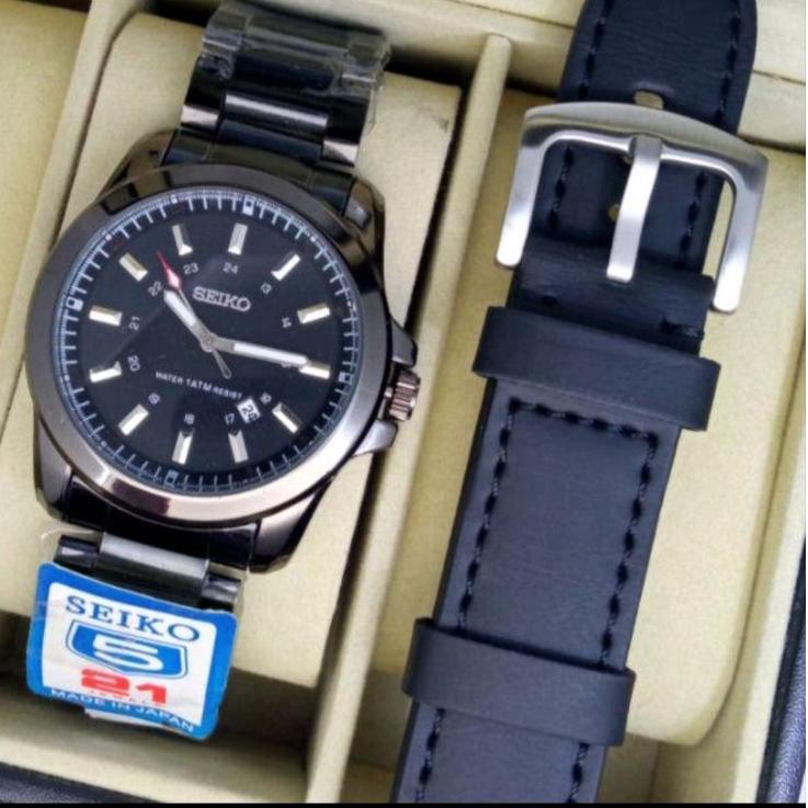 Harga Bersahabat.. Jam Tangan Pria SEIKO Water Resist FreeTali Kulit